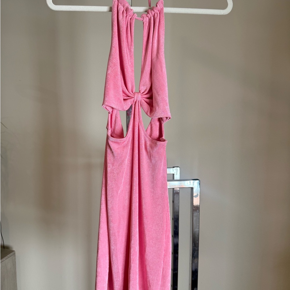Hello Molly Pink Sparkle Mini Dress
